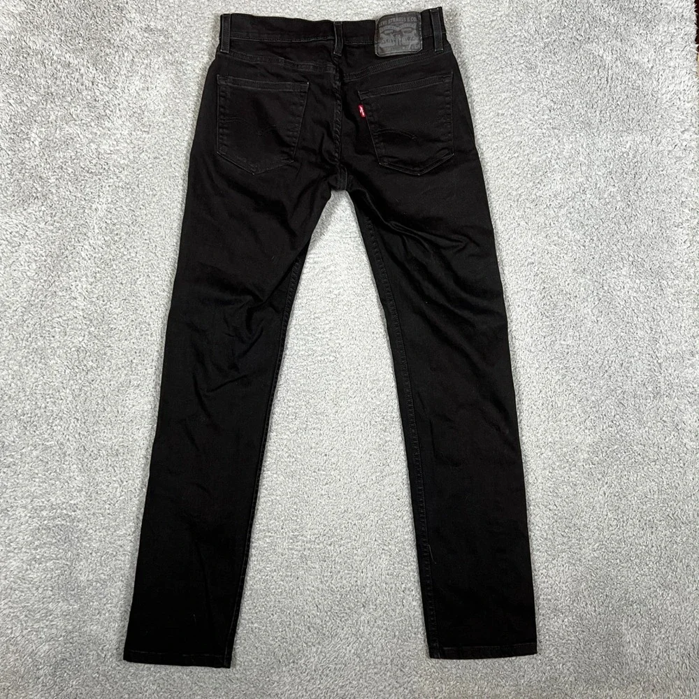 Levi's 511 Slim Fit Jeans Mens 30x32 Black Excellent Stretch Denim Office